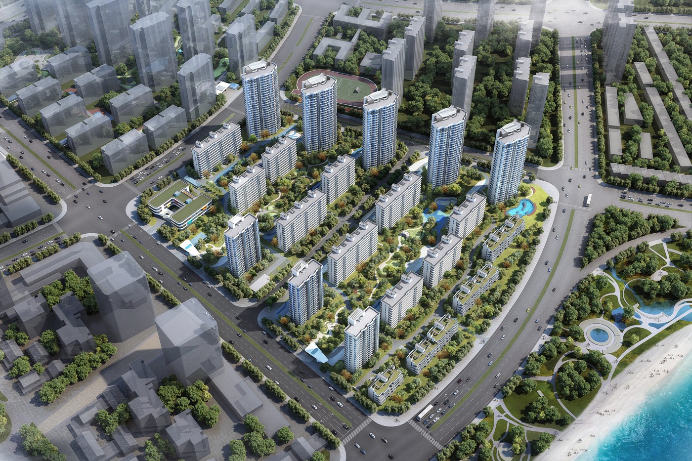 富力东堤湾畔预计2022年9月30日二期交房-大连楼盘网