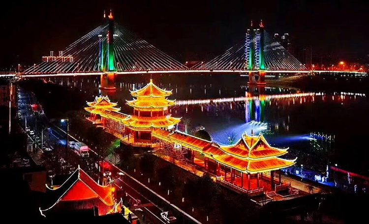 益阳市夜景图片