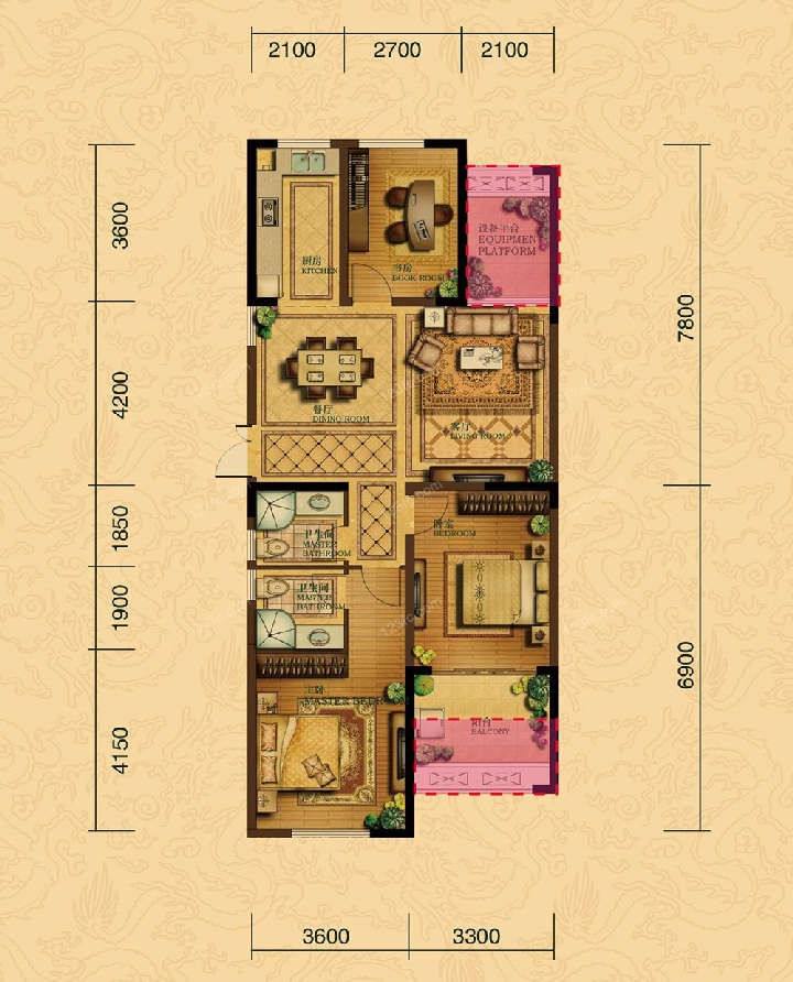 嘉盛龙庭户型图图片