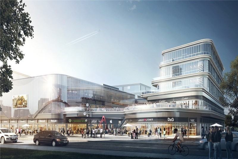 滨河商业中心出售2080㎡沿街餐饮商铺