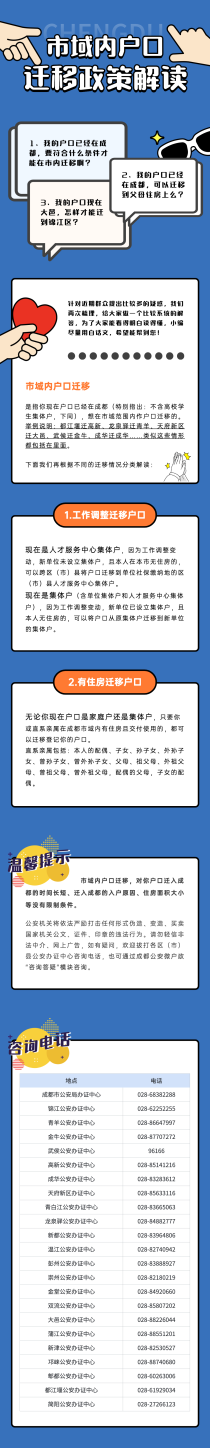 成都市市区域内户口迁移政策详细