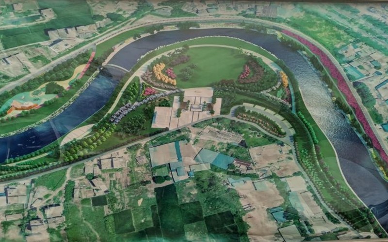 钦州城西一大型江边公园准备建设完成，钦州总算是准备有属于自己的风雨桥了