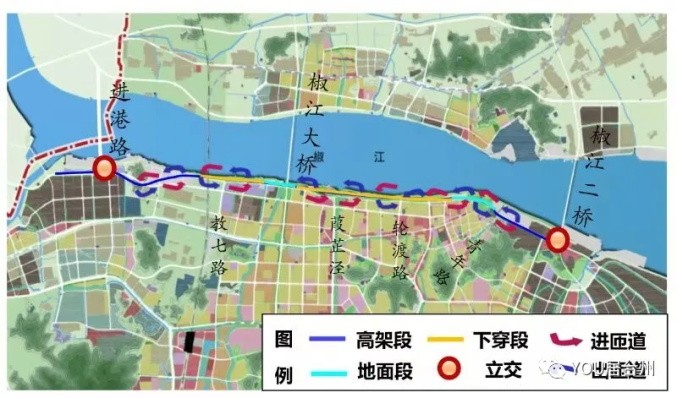 椒江过江隧道规划图图片