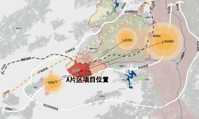 曲靖开发区西城规划图图片