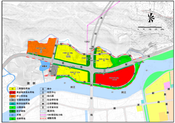 奉化区江口新城规划图图片