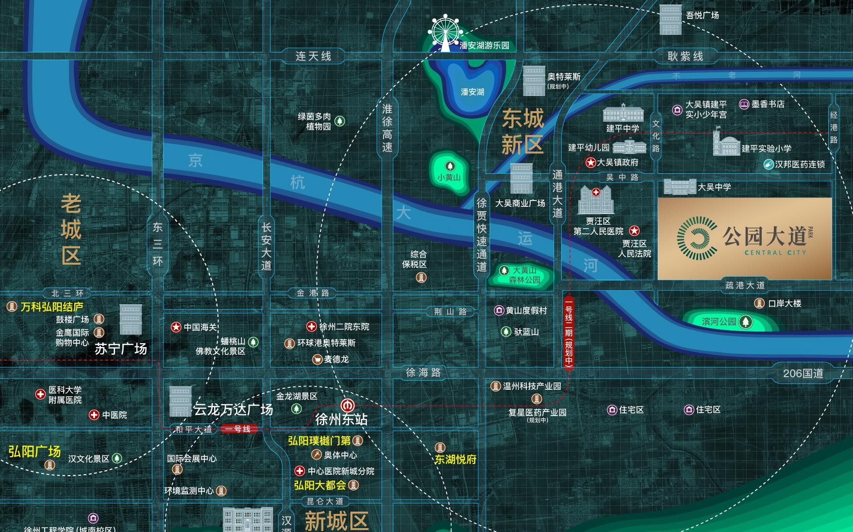 弘阳公园大道区位图