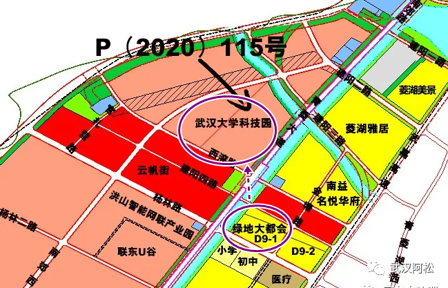 该项目地处武昌发展的潜力新区——青菱新城