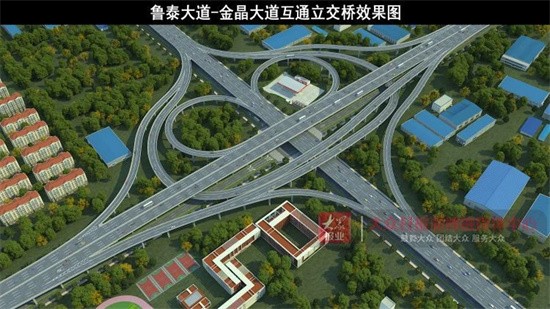 淄博快速路网最新消息,5座立交桥要建成这样