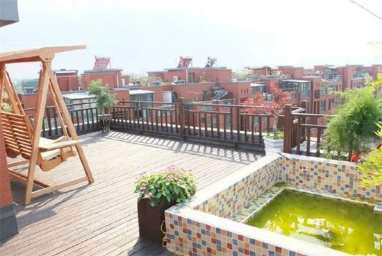 相当于家之外,面积的延展,让家有不一样的气质天好的时候,上天台晒晒