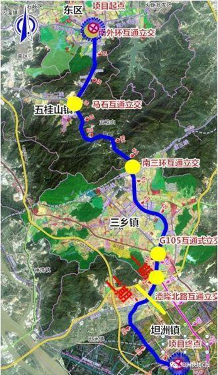 坦洲快线(一期)a段主线桥全部贯通