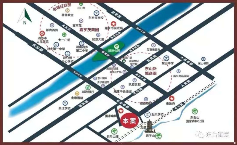 东台御景区位交通图