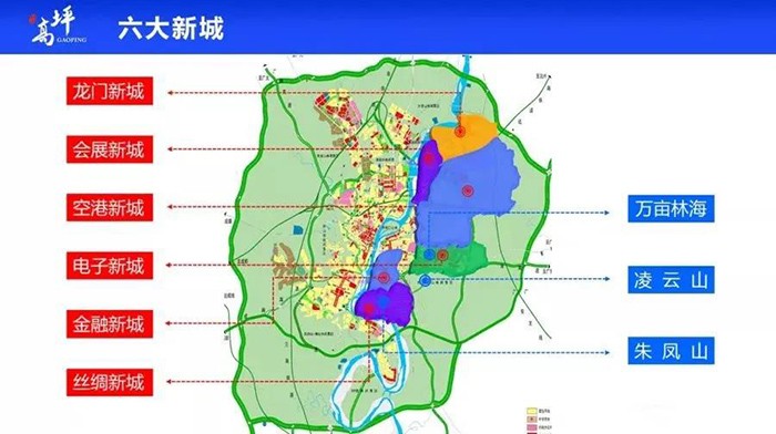 南充高坪规划图高清图片