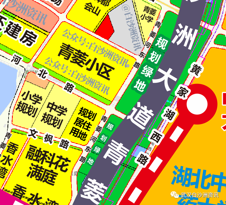 白沙洲最长道路建设——青菱河东路(北至大市场南至黄家湖六街)