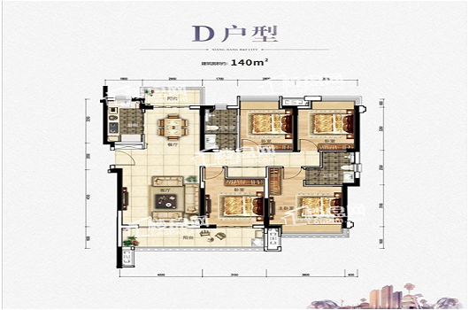 房屋面积为140㎡