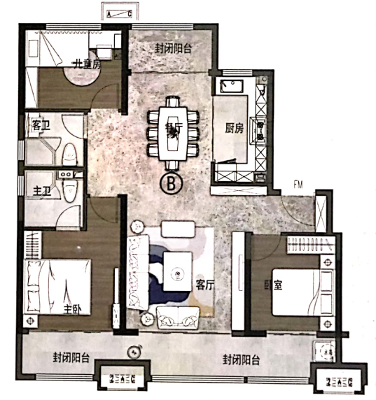 刚刚,荣盛城一高端改善盘 沙盘和户型图同步曝光 预计7月份首开
