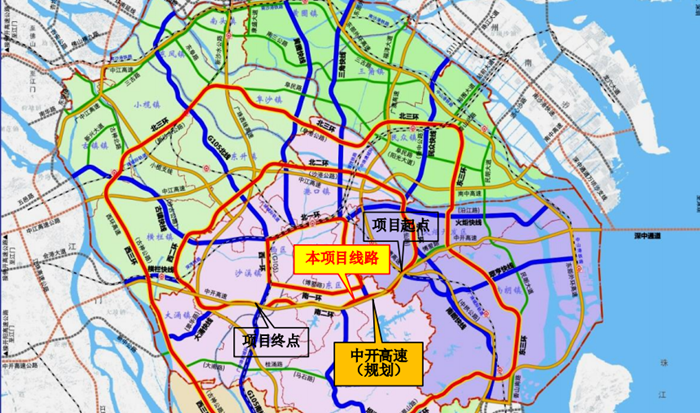 中山市南外环改造图图片