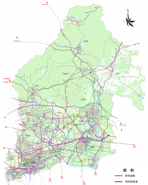 增城道路交通布局图
