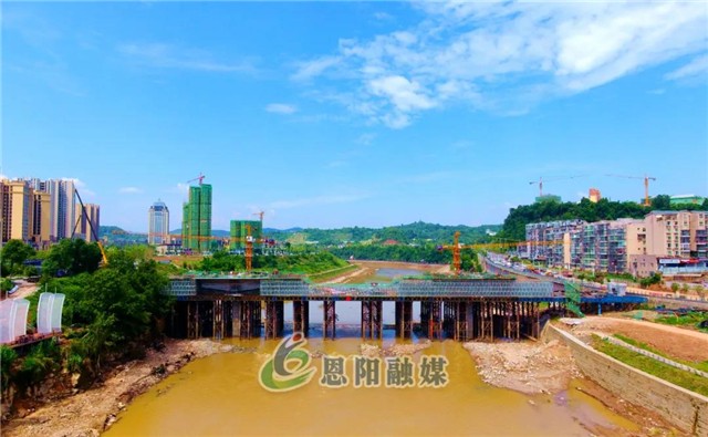 直击!巴中恩阳飞凤大桥项目建设快速推进
