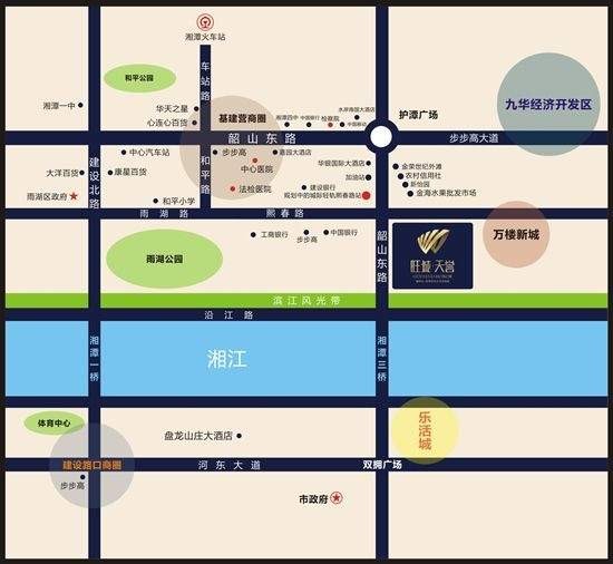 湘潭旺城·天誉区位交通图