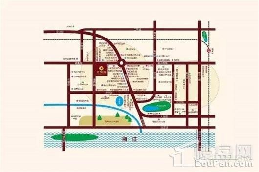 湘潭太阳城区位交通图