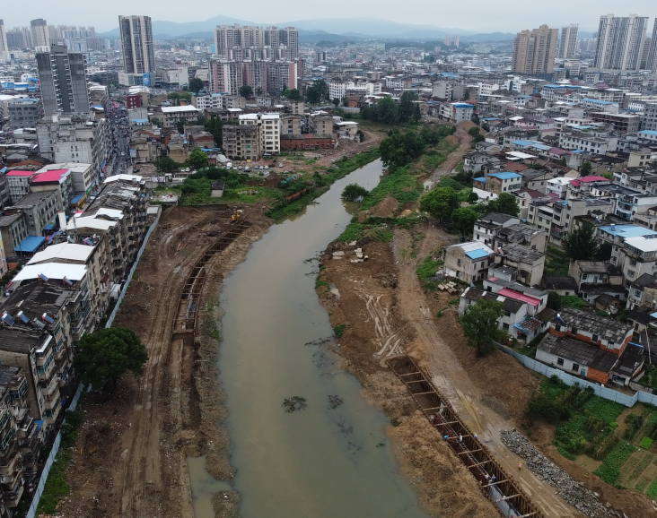 巧战高温 雷溪河整治二期工程科学推进-蕲春楼盘网