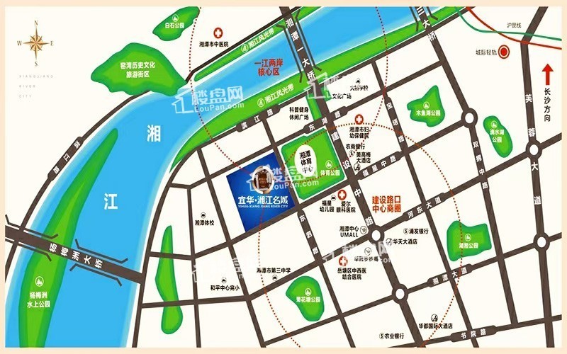 宜华·湘江名城区位交通图