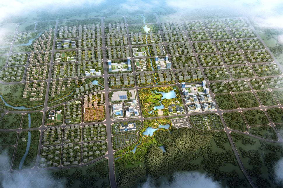 ▲雨湖产业新城俯瞰图