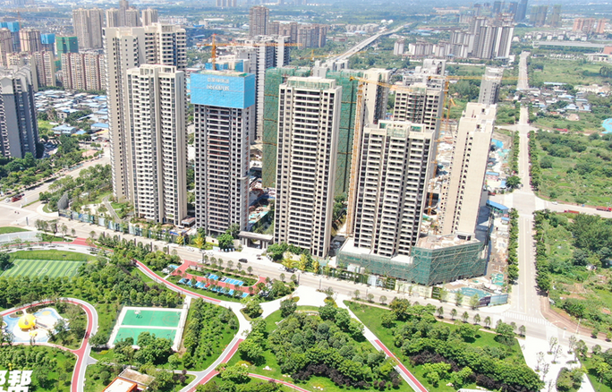 德阳世家雍锦湖2021年7月最新施工进度-德阳楼盘网