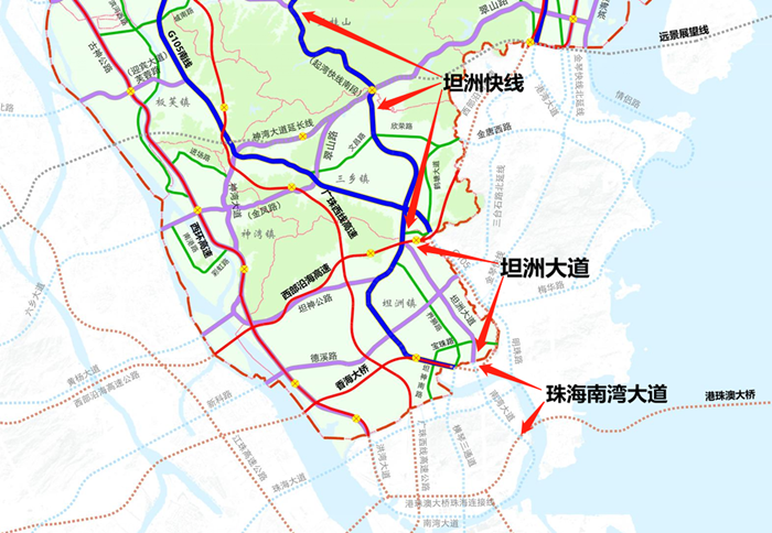 预计10月开工坦洲大道启动招标珠中澳同城更近了