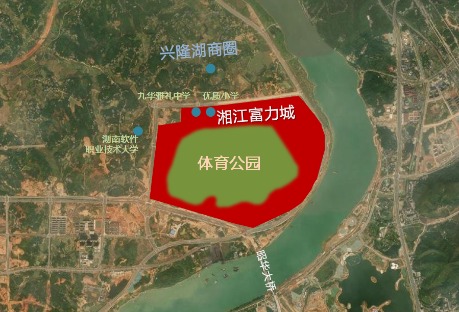 湘潭九华区域地图图片