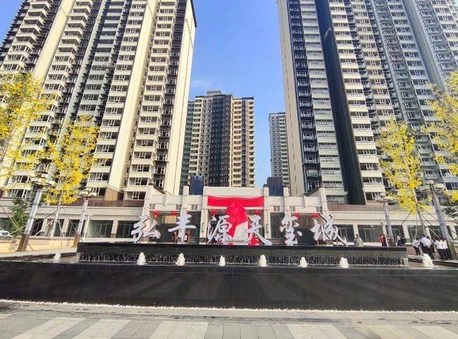 天玺城一期工程进度 预计明年5月交房运城弘丰源天玺城一期准峡房