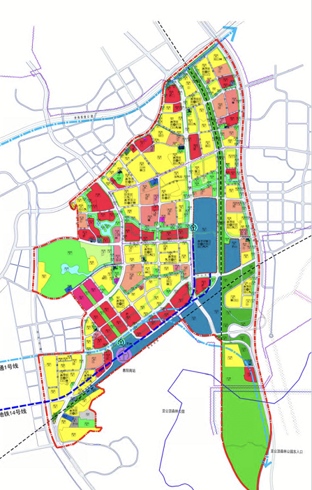 南站新城规划图