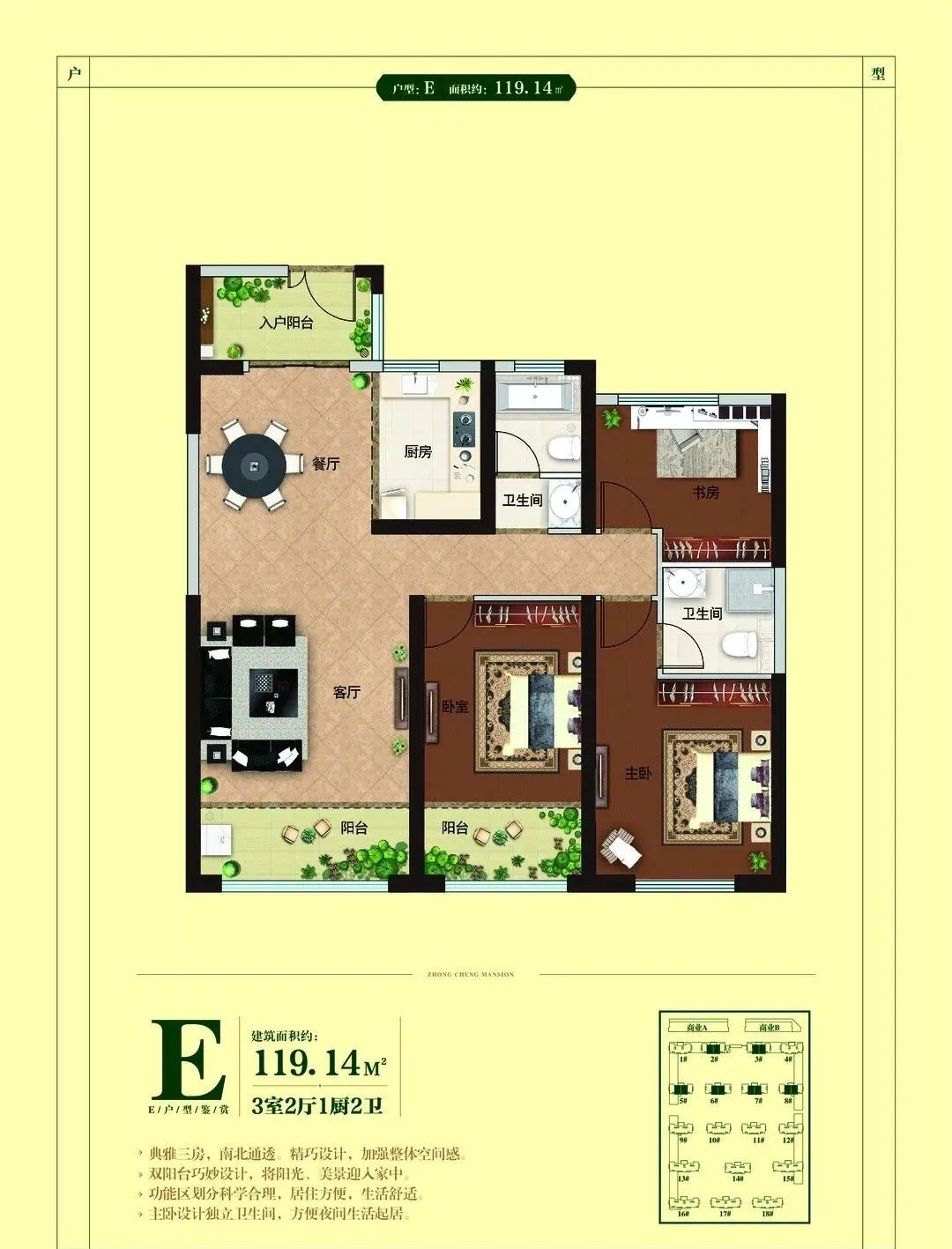 中城华府户型图3