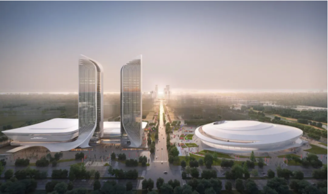 松北新区再添新地标,高标双子塔焕新城市封面-哈尔滨楼盘网