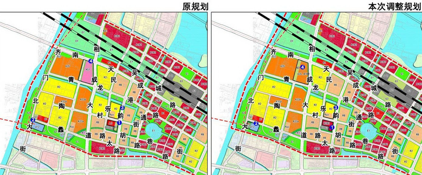 苏州高铁新城南片区基本单元控制性详细规划调整