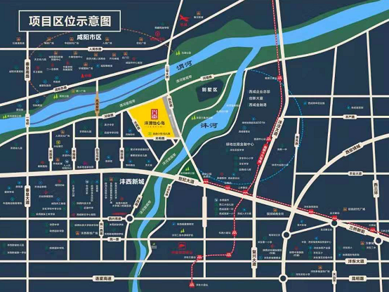 西咸新区沣西新城地图图片