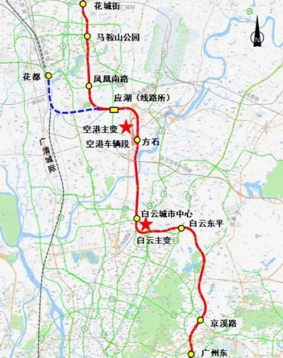广花城际线路图