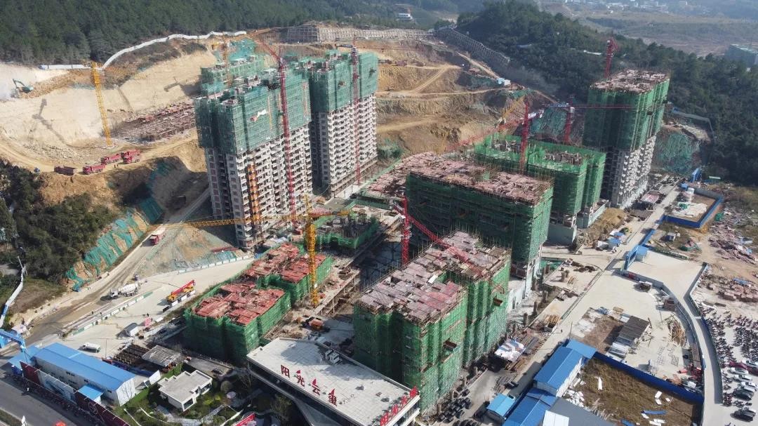 阳光云城广元北二环在售楼盘11月工程进度总汇