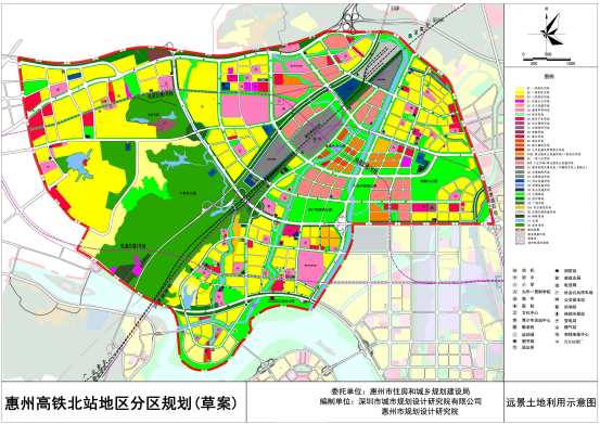 惠州北站新城规划示意图