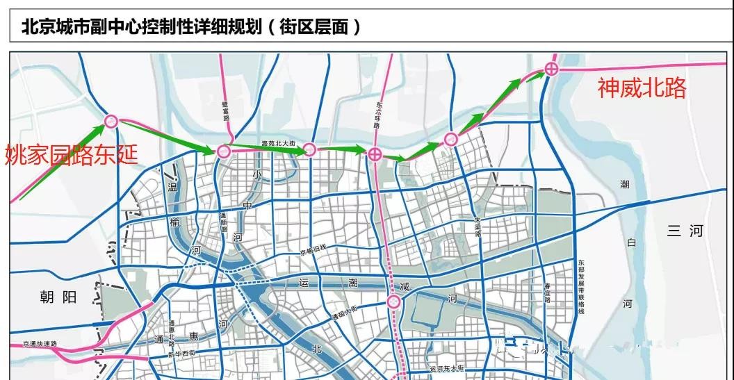 《协同发展规划》明确的大厂厂通路,三河神威北大街,香河安石路和通宝