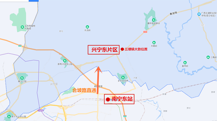 新规划将三塘镇加紧融入东站高铁经济圈,赶上广西轨道交通发展的这趟