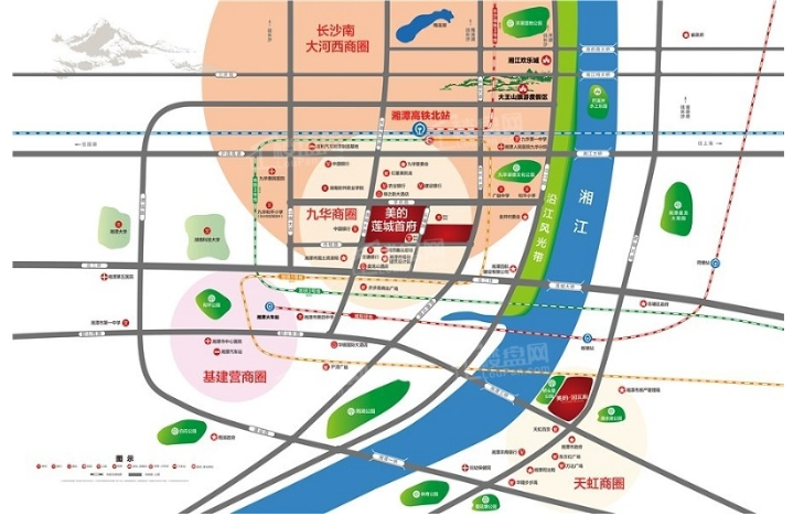 美的·莲城首府区位交通图
