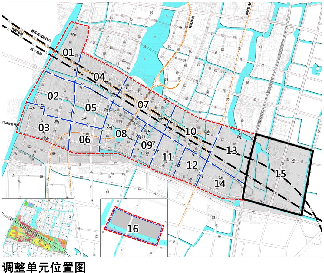 苏州高铁新城南片区15单元控制性详细规划调整公示