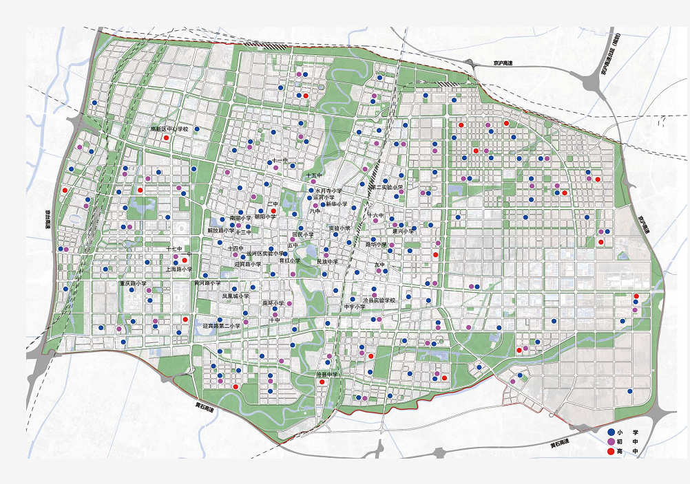至2035年规划文体医疗设施至2035年,沧州市中心城区共规划体育设施30