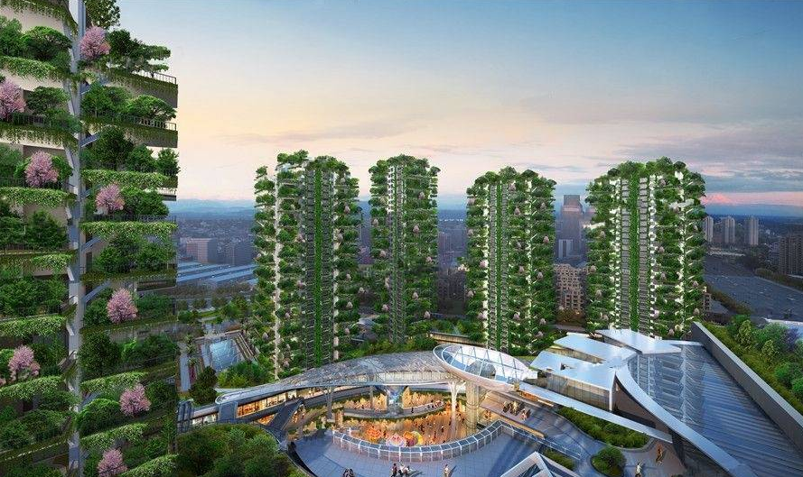 七一城市森林花园新都区西南首座第四代建筑享受庭院的特征