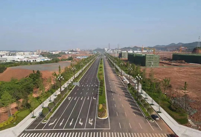 北路三段,止於搬罾街道學府北路(暫定名)順興大道(果州大道延長線)