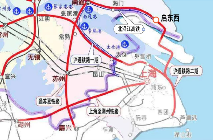 北沿江高鐵啟東站