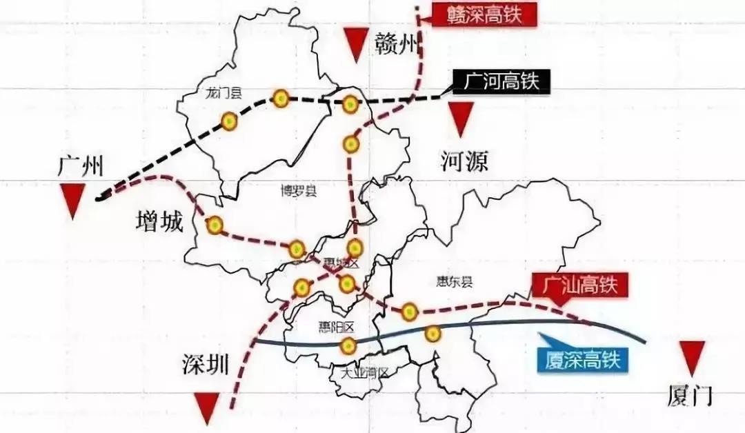 龙川西站将作为赣深高铁与梅龙,广河高铁的交汇站-河源楼盘网
