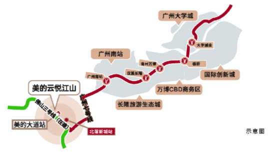 好消息，广州7号线西延线开通在即！这次，置业跟着地铁走