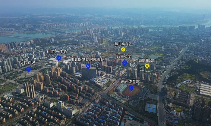 30张高清航拍大图,带你从各个角度看顺庆7大板块-南充楼盘网